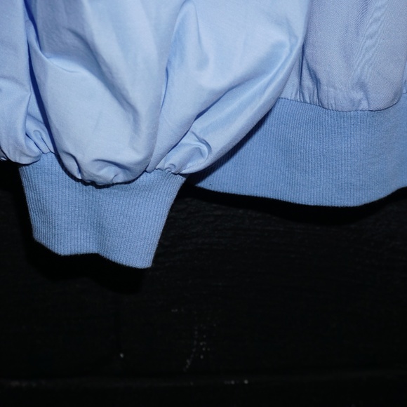 ELOQUII  balloon sleeve pullover top light blue - Picture 5 of 7